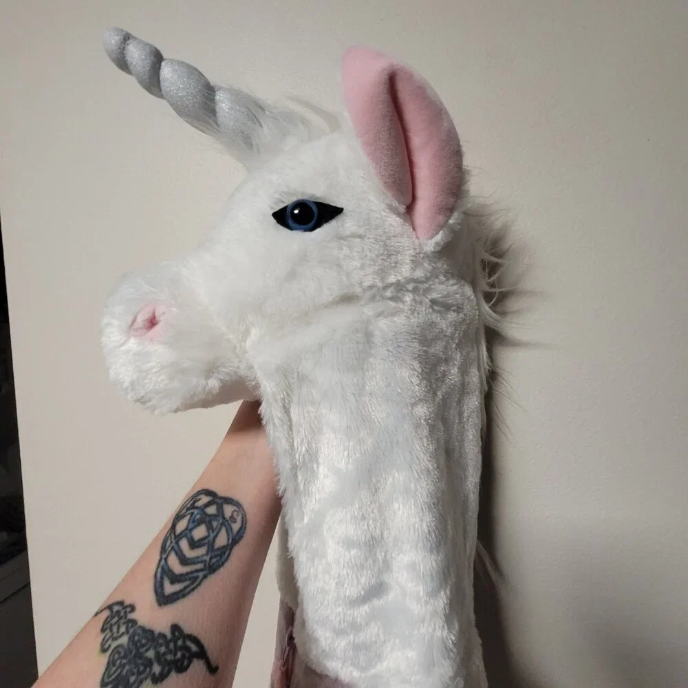 Unicorn Costume 3T Dream Play Imagine Plush Hooded One Piece Halloween Dress Up